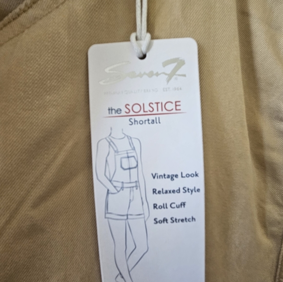 NWT Seven for all mankind the solstice khaki overalls - Picture 10 of 11